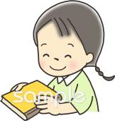学習塾や教室向け学級文庫無料イラストお試しフリー素材(カット)