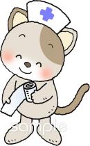 学習塾や教室向け包帯 看護士無料イラストお試しフリー素材(カット)