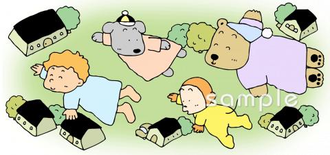 学習塾や教室向け夢 飛ぶ無料イラストお試しフリー素材(カット)