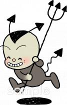 学習塾や教室向けむし歯菌無料イラストお試しフリー素材(カット)