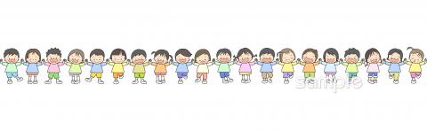 学習塾や教室向け一列無料イラストお試しフリー素材(カット)