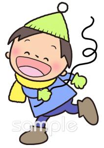 学習塾や教室向け1月の壁面飾り無料イラストお試しフリー素材(カット)