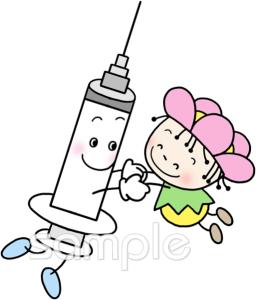 学習塾や教室向け予防接種無料イラストお試しフリー素材(カット)