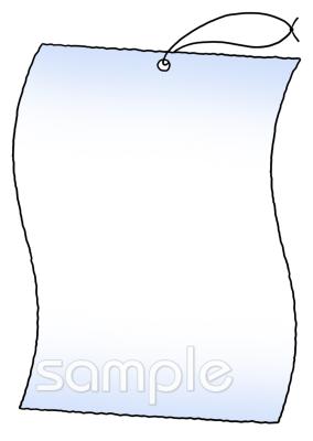 学習塾や教室向け七夕 短冊無料イラストお試しフリー素材(カット)