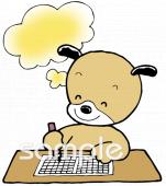 学習塾や教室向け作文無料イラストお試しフリー素材(カット)