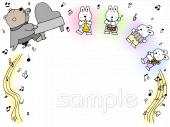学習塾や教室向け音楽祭無料イラストお試しフリー素材(カット)