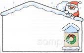学習塾や教室向けクリスマスカード無料イラストお試しフリー素材(カット)