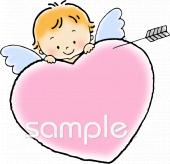 学習塾や教室向けキューピッド無料イラストお試しフリー素材(カット)