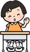 学習塾や教室向け授業 女の子無料イラストお試しフリー素材(カット)