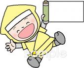 学習塾や教室向け巻物 忍者無料イラストお試しフリー素材(カット)