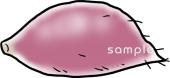 学習塾や教室向けさつまいも無料イラストお試しフリー素材(カット)