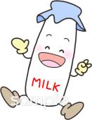 学習塾や教室向け牛乳 瓶無料イラストお試しフリー素材(カット)