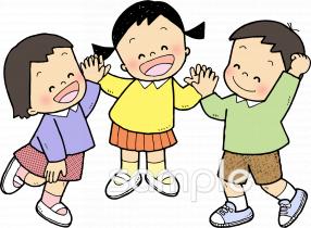 児童福祉施設向け班活動無料イラストお試しフリー素材(カット)