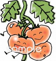 児童福祉施設向けトマト無料イラストお試しフリー素材(カット)