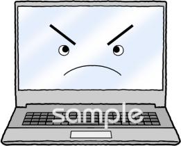 児童福祉施設向けノートパソコン無料イラストお試しフリー素材(カット)