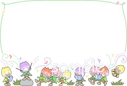 児童福祉施設向けチューリップ メッセージカード無料イラストお試しフリー素材(カット)