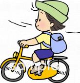 児童福祉施設向けサイクリング リュック無料イラストお試しフリー素材(カット)