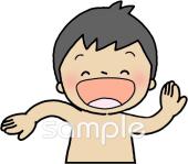 児童福祉施設向け子ども 夏無料イラストお試しフリー素材(カット)