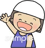 児童福祉施設向け子ども 夏無料イラストお試しフリー素材(カット)