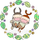 老人ホームやデイサービス向けカブトムシ クワガタムシ無料イラストお試しフリー素材(カット)