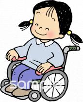 老人ホームやデイサービス向け車椅子体験無料イラストお試しフリー素材(カット)