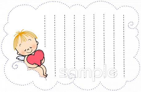 老人ホームやデイサービス向けキューピッド無料イラストお試しフリー素材(カット)