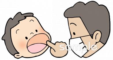 老人ホームやデイサービス向け歯医者さん無料イラストお試しフリー素材(カット)