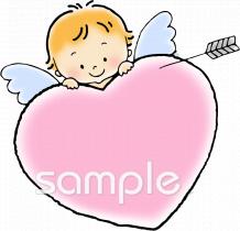 老人ホームやデイサービス向けキューピッド無料イラストお試しフリー素材(カット)