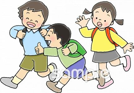 老人ホームやデイサービス向け下校無料イラストお試しフリー素材(カット)