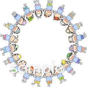 老人ホームやデイサービス向け発表会 フレーム 飾り無料イラストお試しフリー素材(カット)