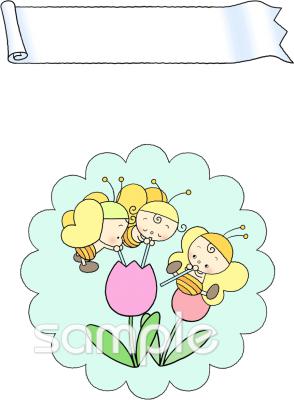 老人ホームやデイサービス向けちょうちょ 花無料イラストお試しフリー素材(カット)