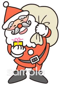 老人ホームやデイサービス向け12月の壁面飾り無料イラストお試しフリー素材(カット)