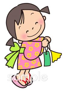 老人ホームやデイサービス向け7月の壁面飾り無料イラストお試しフリー素材(カット)