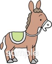 老人ホームやデイサービス向けロバ無料イラストお試しフリー素材(カット)