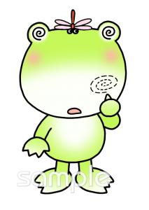 老人ホームやデイサービス向けカエル とんぼ無料イラストお試しフリー素材(カット)