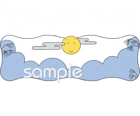 老人ホームやデイサービス向け十五夜無料イラストお試しフリー素材(カット)