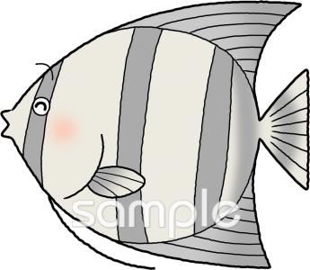 老人ホームやデイサービス向け熱帯魚無料イラストお試しフリー素材(カット)