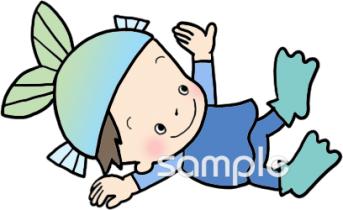 老人ホームやデイサービス向け8月のプリント無料イラストお試しフリー素材(カット)