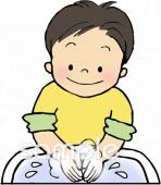 老人ホームやデイサービス向け手洗い 感染予防無料イラストお試しフリー素材(カット)