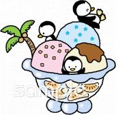 老人ホームやデイサービス向けアイスクリーム無料イラストお試しフリー素材(カット)