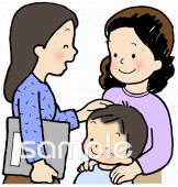 老人ホームやデイサービス向け三者面談無料イラストお試しフリー素材(カット)