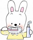 老人ホームやデイサービス向け歯みがき無料イラストお試しフリー素材(カット)