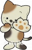 老人ホームやデイサービス向け猫 爪無料イラストお試しフリー素材(カット)