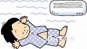 老人ホームやデイサービス向け冷房無料イラストお試しフリー素材(カット)