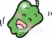 老人ホームやデイサービス向けピーマン無料イラストお試しフリー素材(カット)