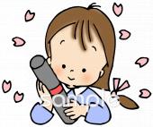 老人ホームやデイサービス向け卒業証書 桜 女の子無料イラストお試しフリー素材(カット)