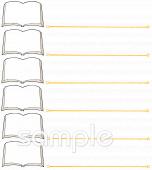 老人ホームやデイサービス向け読書 カード 感想無料イラストお試しフリー素材(カット)