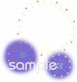 老人ホームやデイサービス向け打ち上げ花火無料イラストお試しフリー素材(カット)