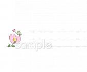 老人ホームやデイサービス向け小鳥 メモ用紙無料イラストお試しフリー素材(カット)