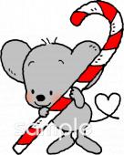 老人ホームやデイサービス向けキャンディケイン無料イラストお試しフリー素材(カット)